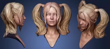 3D model Hair 12 (STL)